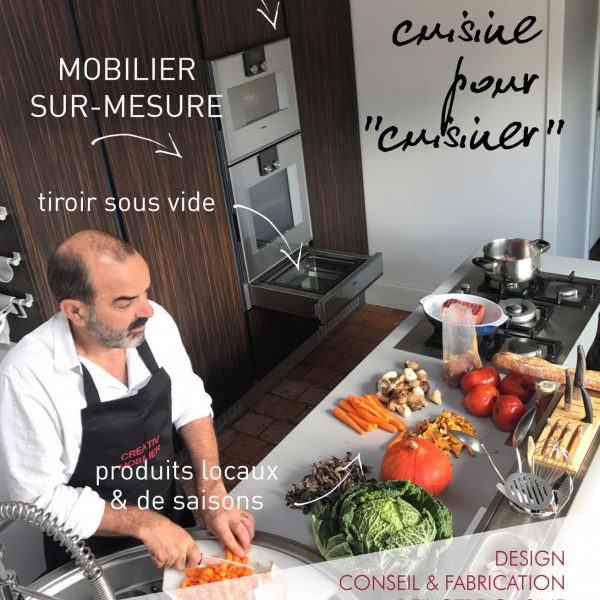 une cuisine sur-mesure pour cuisiner