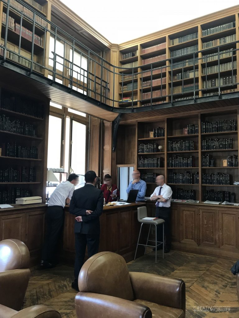 Réfection de la salle du cercle des magistrats à la Cour des Comptes de Paris