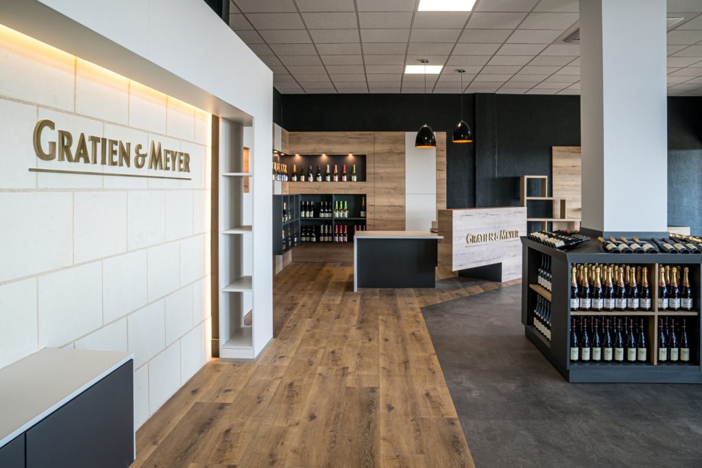 Agencement de la boutique de Gratien & Meyer
