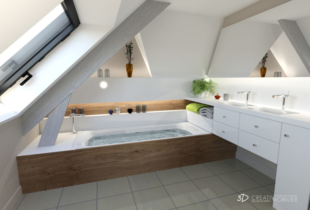 Réalisation d’une salle de bain sur-mesure