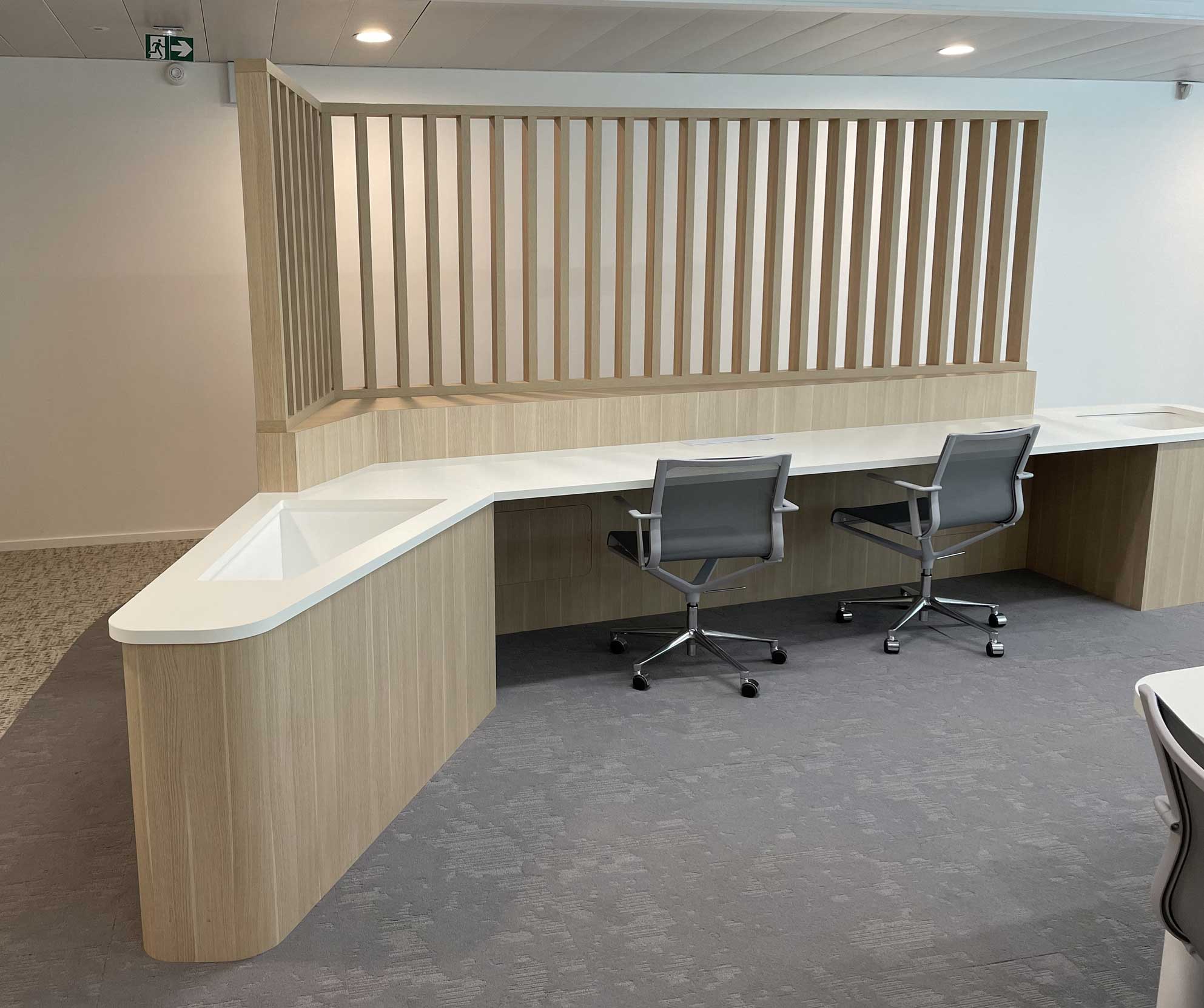 bureau avec claustra