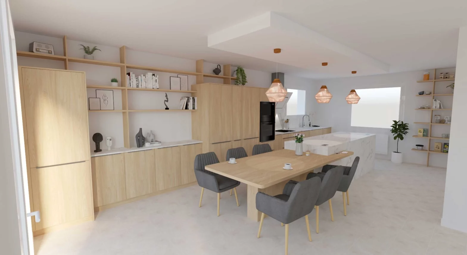 plan 3d cuisine sur mesure scaled