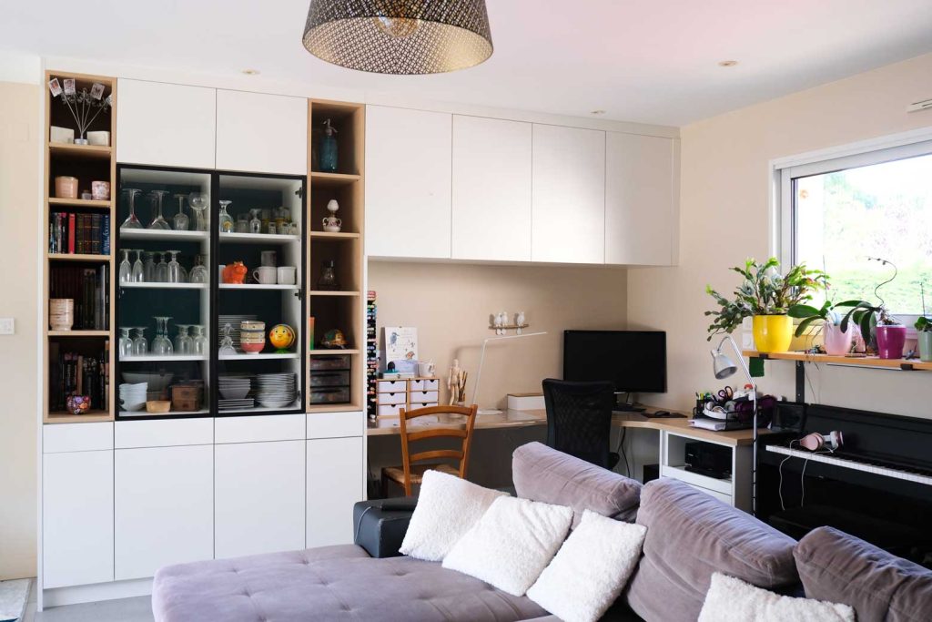 Bureau et rangement sur mesure