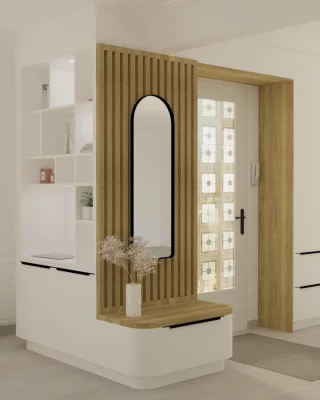 Dans ce projet, nous avons imaginé une entrée haut de gamme où chaque ligne a un sens : pureté, perspective, lumière et harmonie des matériaux.

Le rendu 3D permet de révéler l’intention, avant la précision du geste en atelier.

Envie de transformer votre intérieur ? Parlons-en.
📞 02 41 54 59 00
Lien en bio

#Agencement #SurMesure #Mobilier #SavoirFaireFrançais #HomeDesign #InspirationMaison